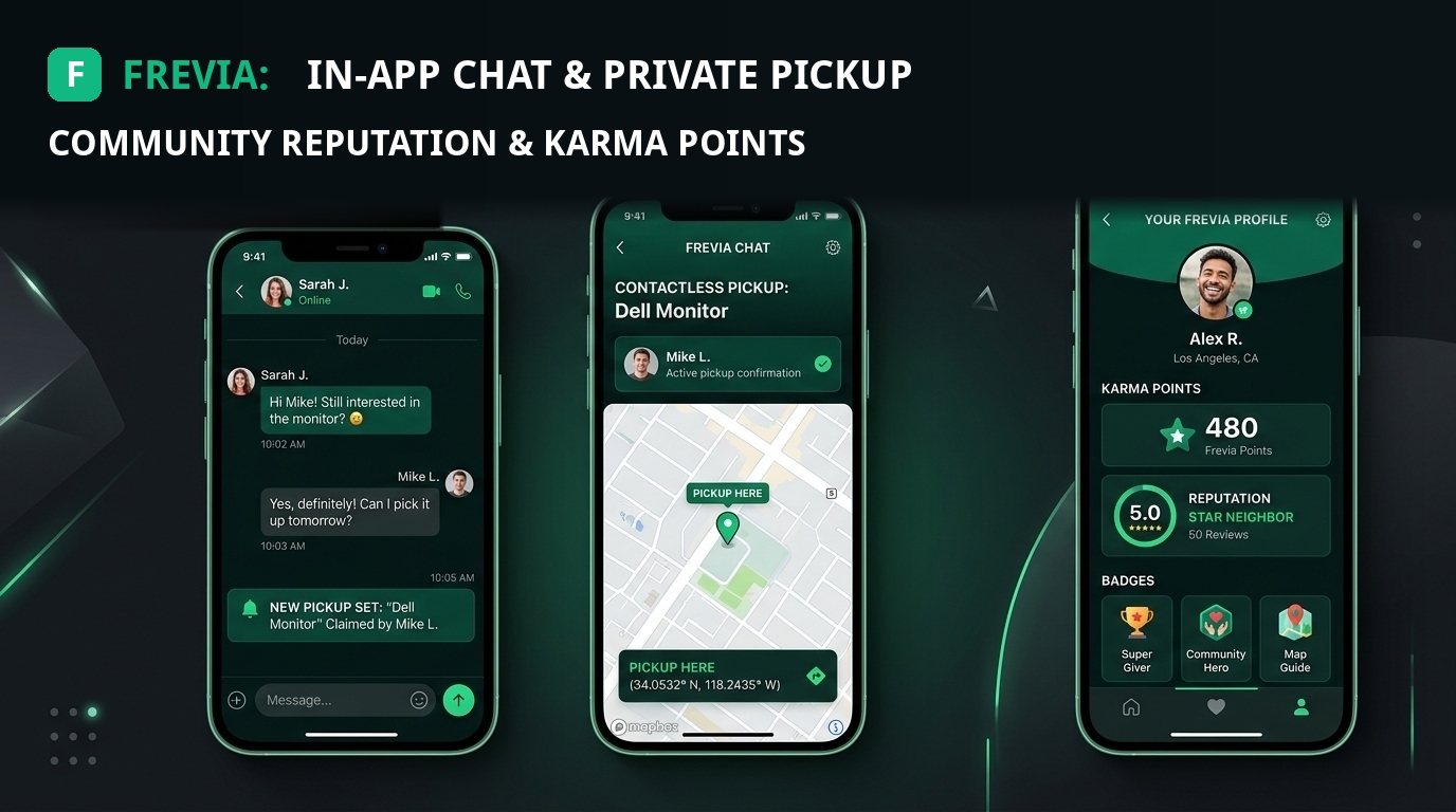 Frevia Mobile Chat and Karma Screenshot